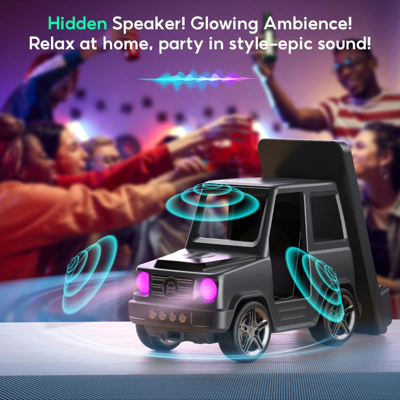 6-In-1 Wireless Charger Station with Bluetooth Speaker & Alarm Clock – Stylish Home Décor & Functional Tech